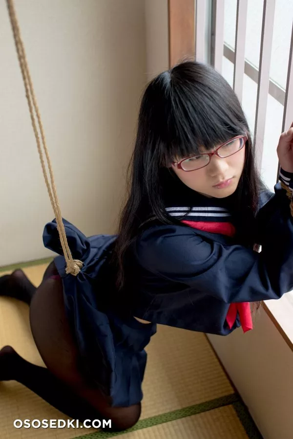 [Kitaeri] Eri Kitamura きたえりー 眼鏡っ娘を縄とかプチプチとかサランラップ で拘束してみた - 13