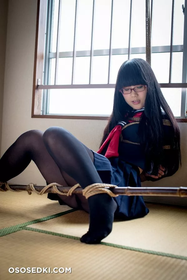 [Kitaeri] Eri Kitamura きたえりー 眼鏡っ娘を縄とかプチプチとかサランラップ で拘束してみた - 33