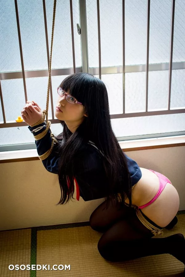 [Kitaeri] Eri Kitamura きたえりー 眼鏡っ娘を縄とかプチプチとかサランラップ で拘束してみた - 53