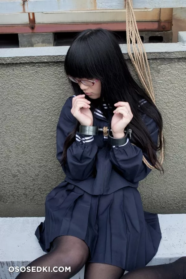 [Kitaeri] Eri Kitamura きたえりー 眼鏡っ娘を縄とかプチプチとかサランラップ で拘束してみた - 63
