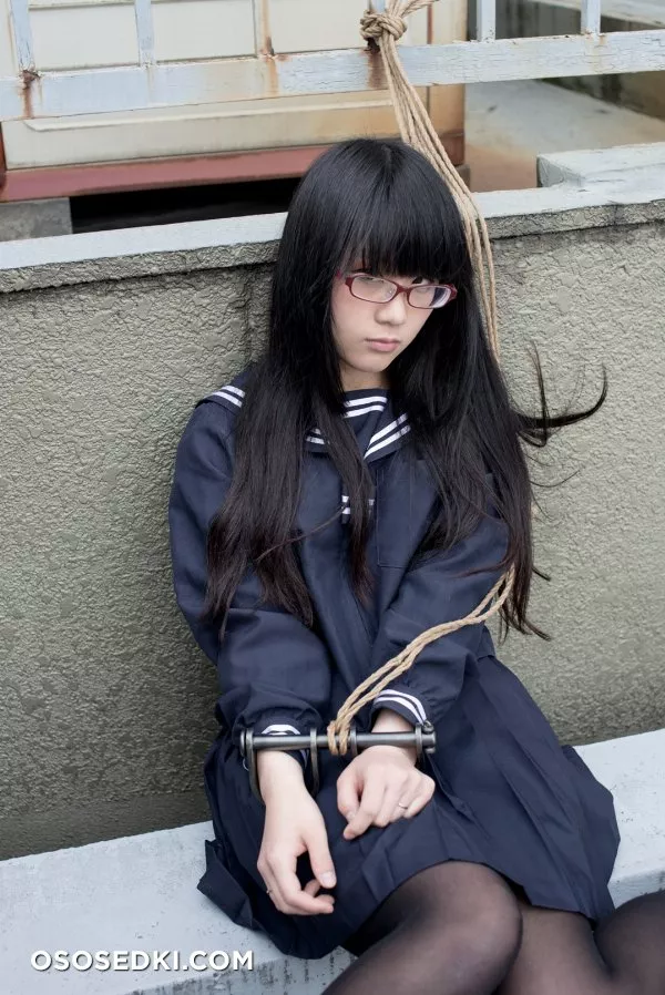 [Kitaeri] Eri Kitamura きたえりー 眼鏡っ娘を縄とかプチプチとかサランラップ で拘束してみた - 64