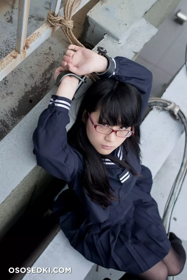 [Kitaeri] Eri Kitamura きたえりー 眼鏡っ娘を縄とかプチプチとかサランラップ で拘束してみた - 67
