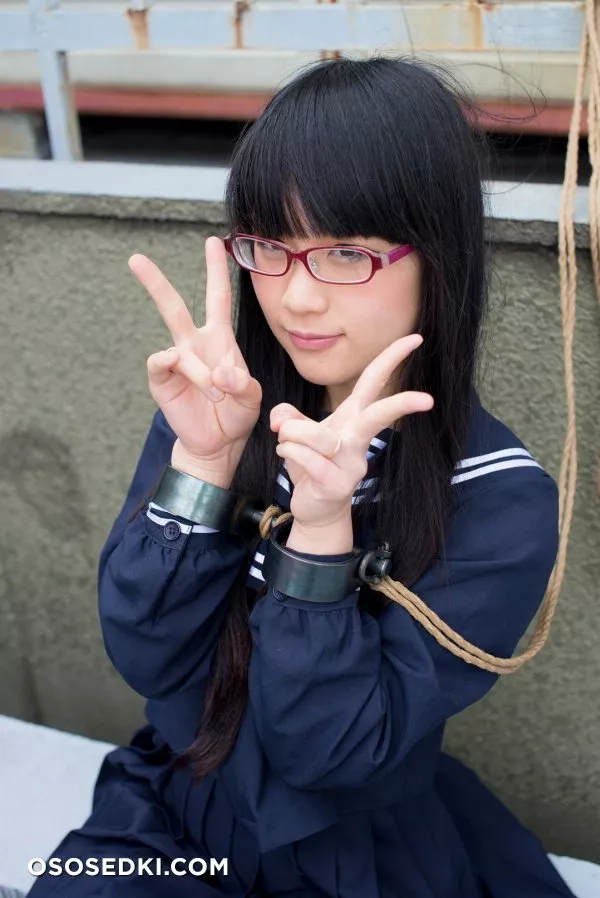 [Kitaeri] Eri Kitamura きたえりー 眼鏡っ娘を縄とかプチプチとかサランラップ で拘束してみた - 70