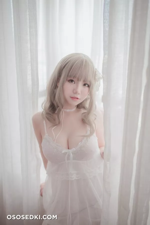 Yoko宅夏Cos - 白色丝质连衣裙 - 12