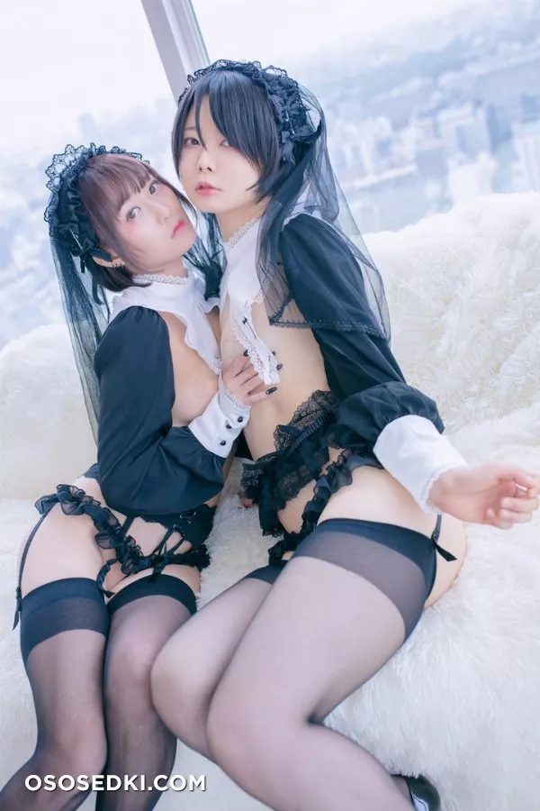うしじまいい肉＆月城せいにゃん闇堕ちレズシスター写真集 「Pure Lust」 - 64