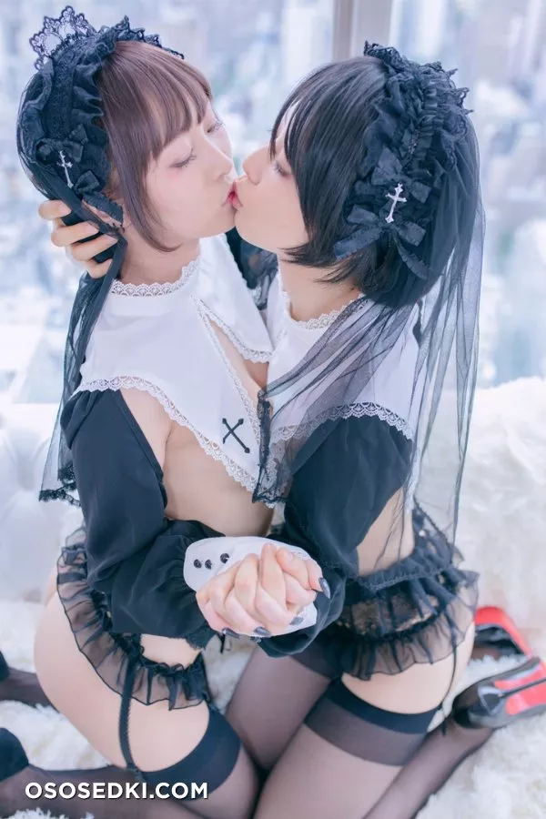 うしじまいい肉＆月城せいにゃん闇堕ちレズシスター写真集 「Pure Lust」 - 67