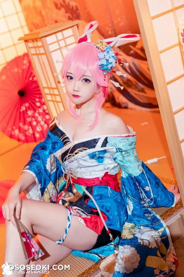 兔玩映画  和服八重樱 - 1