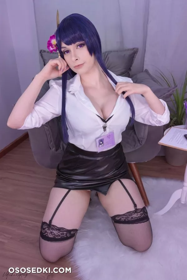 Raiden Shogun Office Lady (Genshin Impact) - Miih Cosplay - 35
