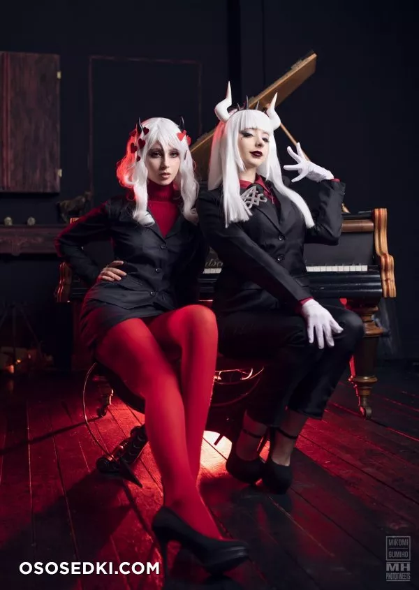 Mikomi Hokina & Gumiho Hannya. Lucifer & Modeus. Helltaker - 2