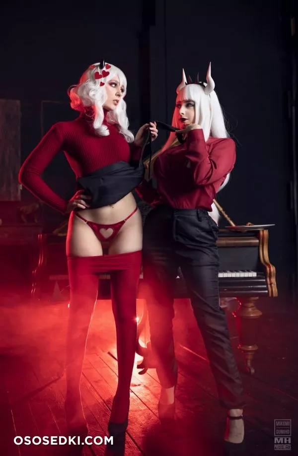 Mikomi Hokina & Gumiho Hannya. Lucifer & Modeus. Helltaker - 16