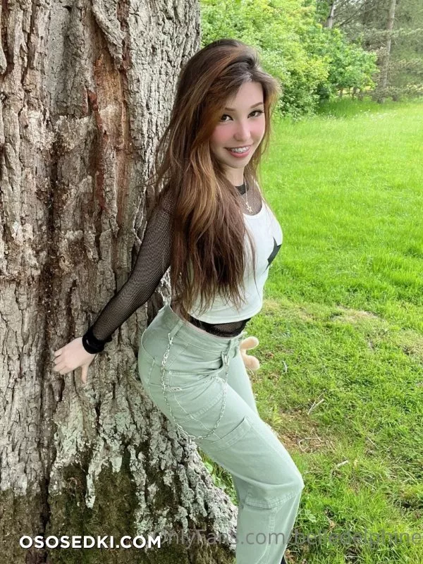 Belle Delphine Black & Pink in Garden - 4
