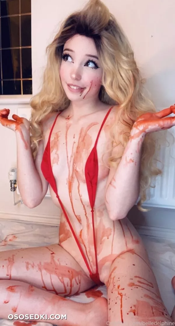 Belle Delphine Red slingshot Bikini - 78