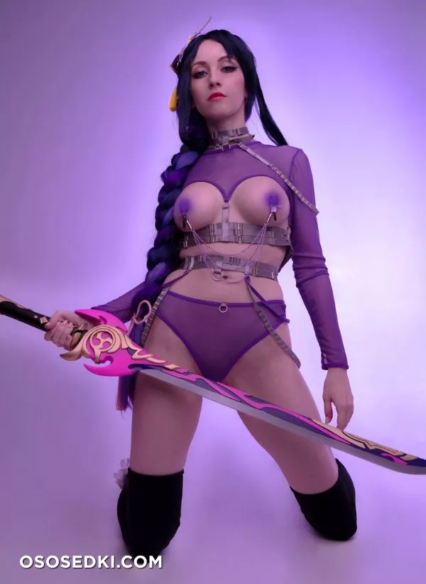 127.Shogun Raiden in lingerie - 4