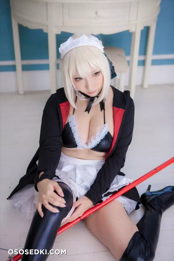 Saku | Fate | Saber maid - 16