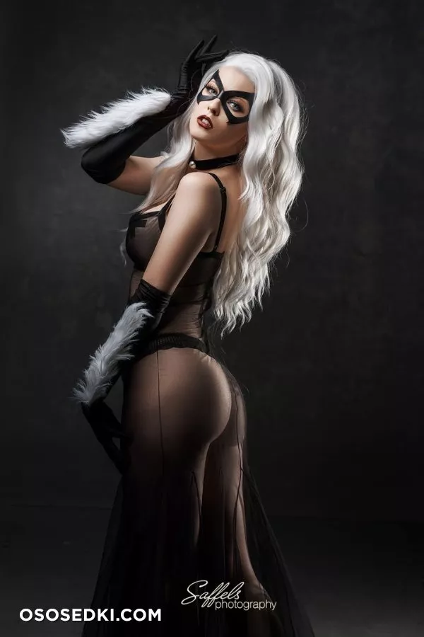 Maid of Might - Black Cat erotic patreon cosplay set - 9