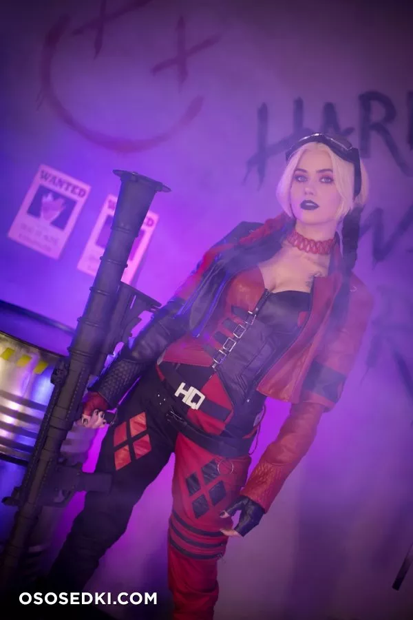 Nichameleon - Harley Quinn patreon cosplay set - 81