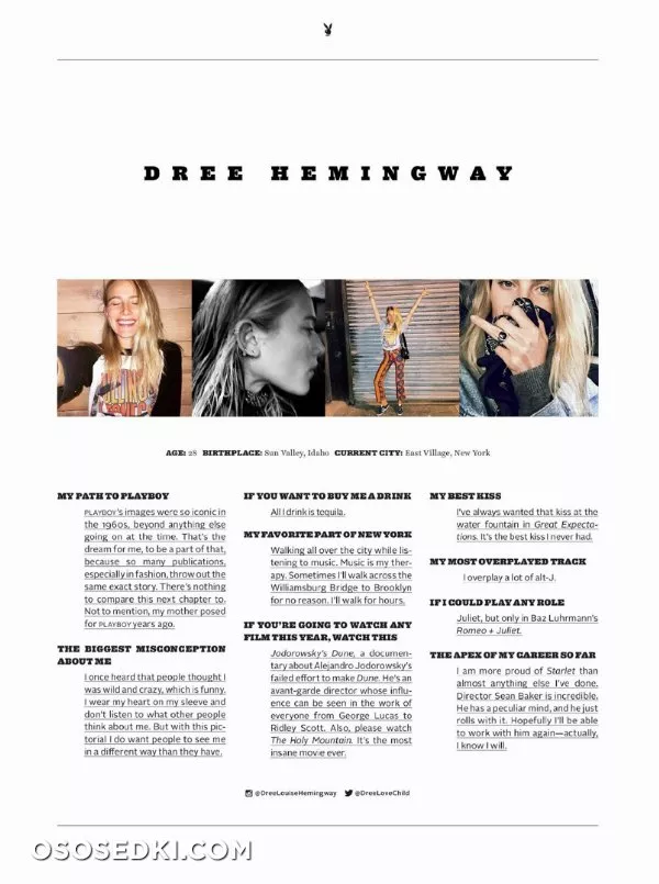 Дри Хемингуэй голая - фото Dree Hemingway - 63