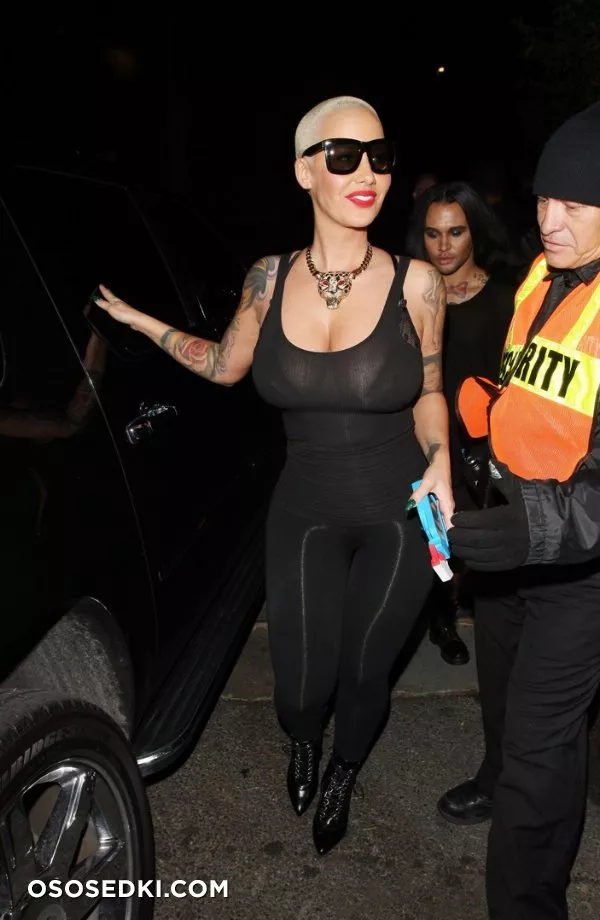Эмбер Роуз голая - Amber Rose - фото папарацци - 34