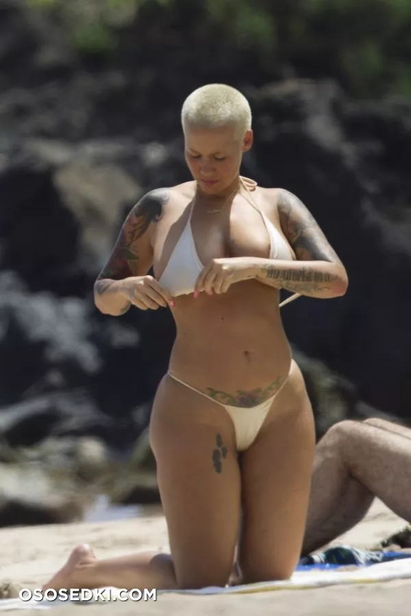Эмбер Роуз голая - Amber Rose - фото папарацци - 51