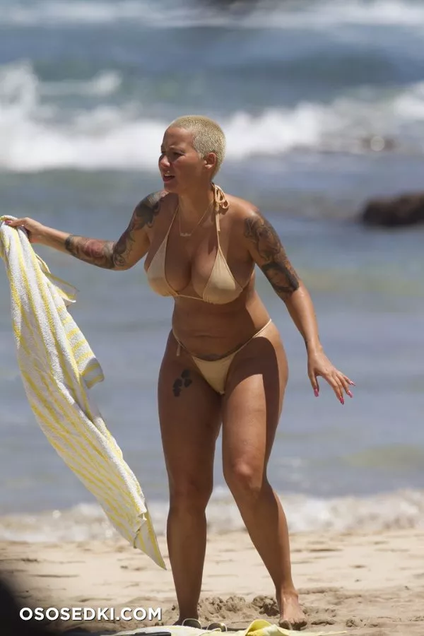 Эмбер Роуз голая - Amber Rose - фото папарацци - 53