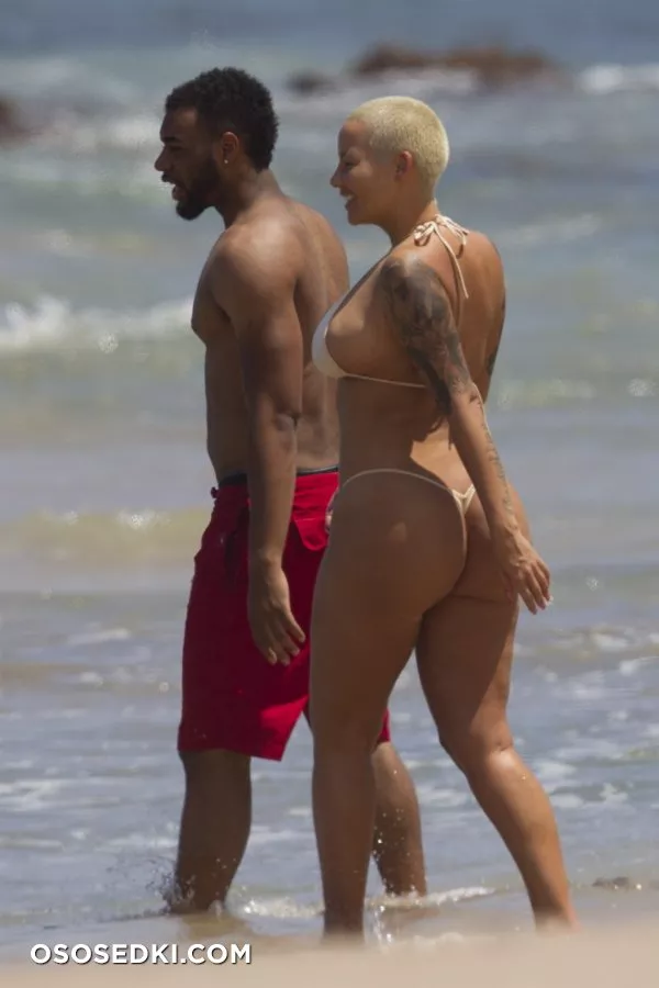 Эмбер Роуз голая - Amber Rose - фото папарацци - 79