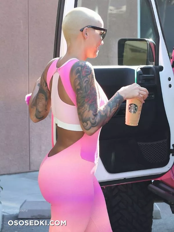 Эмбер Роуз голая - Amber Rose - фото папарацци - 110