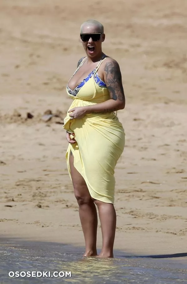 Эмбер Роуз голая - Amber Rose - фото папарацци - 213