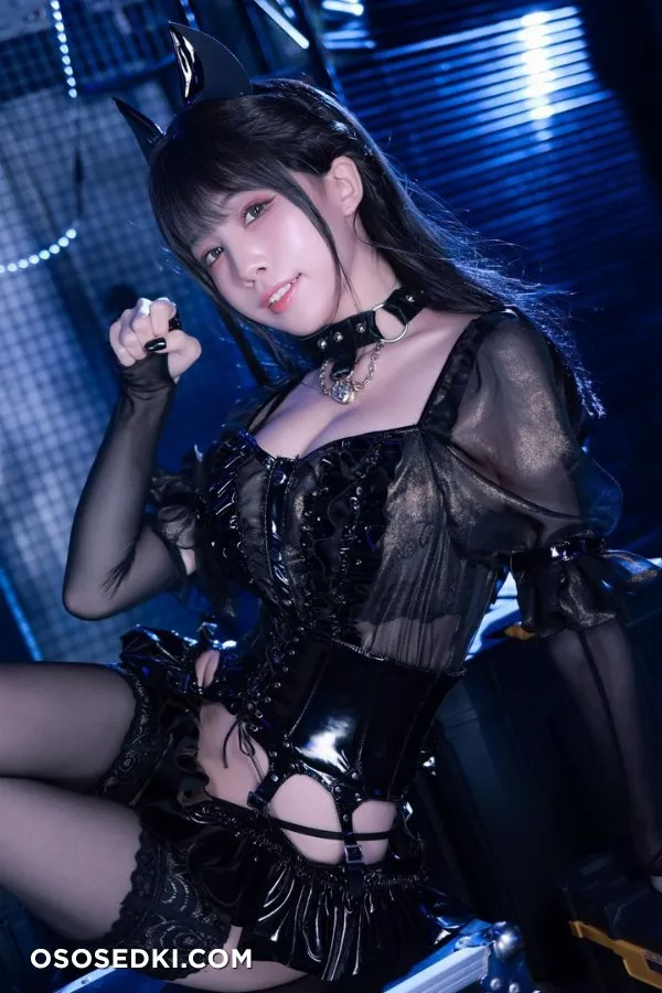 水淼aqua 《貓咪女郎黑色貓貓》 - 6