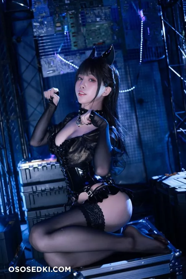 水淼aqua 《貓咪女郎黑色貓貓》 - 7