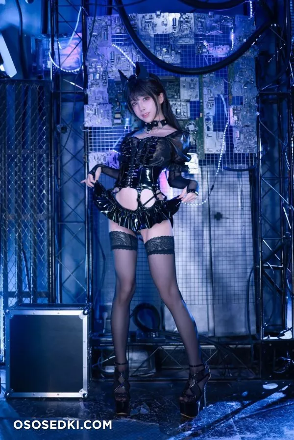 水淼aqua 《貓咪女郎黑色貓貓》 - 41