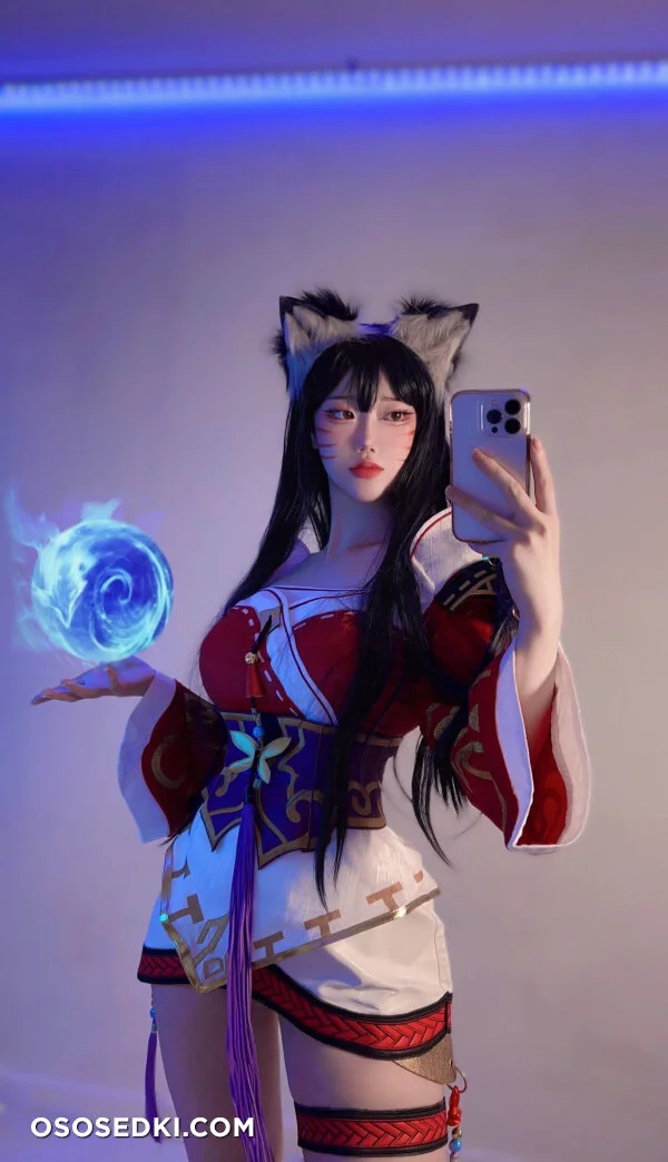 Imeva - Ahri nude. Onlyfans, Patreon leaked 6 nude photos and videos